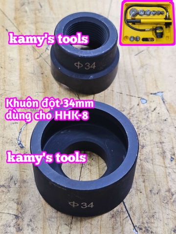 Khuôn đột lỗ tôn dùng cho bộ đột lỗ tôn thủy lực TLP HHK-8 size 22mm 27mm 34mm 43mm 49mm 60mm