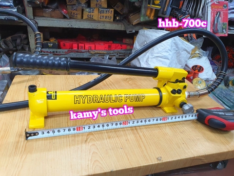Bơm tay thủy lực HHB-700C TLP 350cm3 dầu dài 380mm