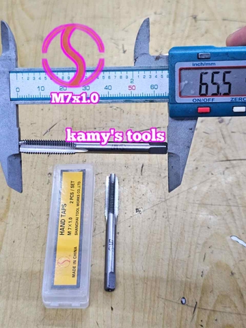 Bộ ta rô taro tạo ren trong Shanghai M7x1.0 dài 65mm SH-520710