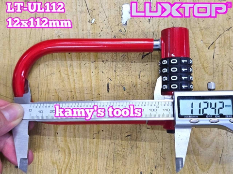 Ổ khóa số mật mã chữ U 4 chữ số Luxtop LT-UL112R càng dài 112mm