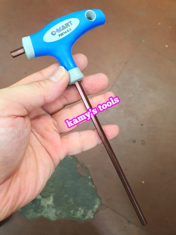 Lục giác cán chữ T C-mart model F0014 2mm 2.5mm 3mm 4mm 5mm 6mm 8mm 10mm