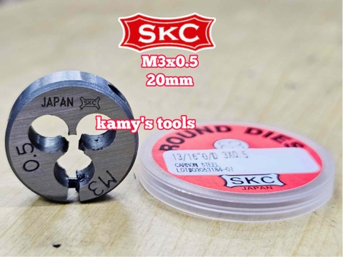 Bàn ren SKC M3x0.5 (3x0.5) đường kính 13/16 inch 20mm SKC-432003A