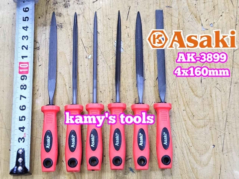 Bộ dũa giũa mini 6 cây Asaki AK-3899 cỡ 4mm 4x160mm