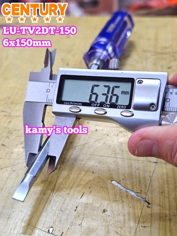 Tua vít 2 đầu cán trong 6x150mm Century LU-TV2DT-150