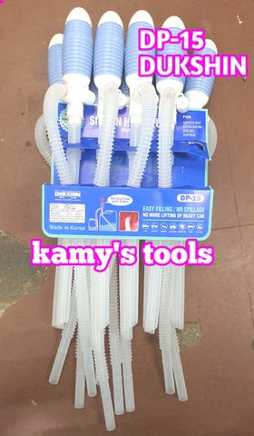 Bơm can hoá chất bằng tay Hàn Quốc Dukshin DP-15 dài 600mm