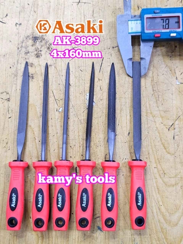 Bộ dũa giũa mini 6 cây Asaki AK-3899 cỡ 4mm 4x160mm