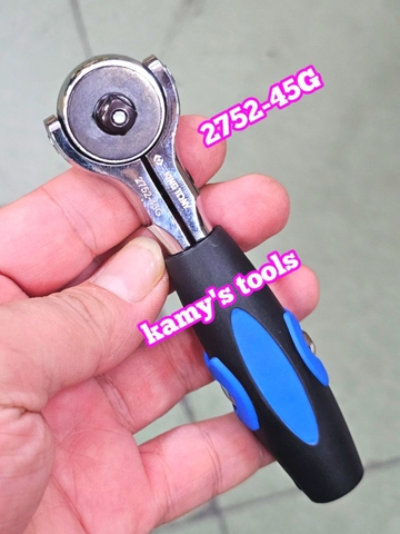 2752-45G Cần siết tự động lắc léo 1/4 inch Kingtony dài 114mm xoay 90 độ