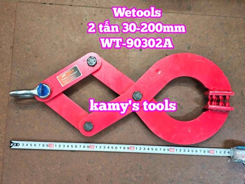 Kẹp kéo pallet 2 tấn mở ngàm 30-200mm Wetools WT-90302A