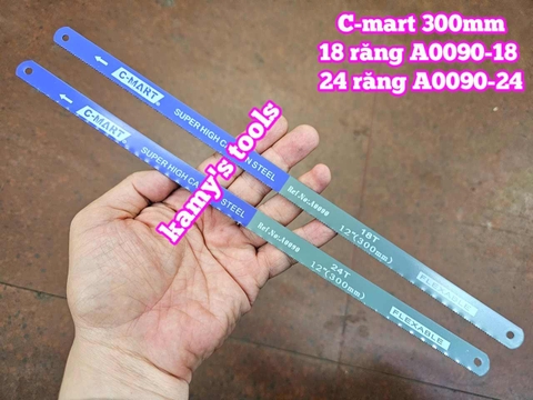 Lưỡi cưa sắt thép C-mart 12 inch 300mm 18 răng 24 răng A0090-18 A0090-24