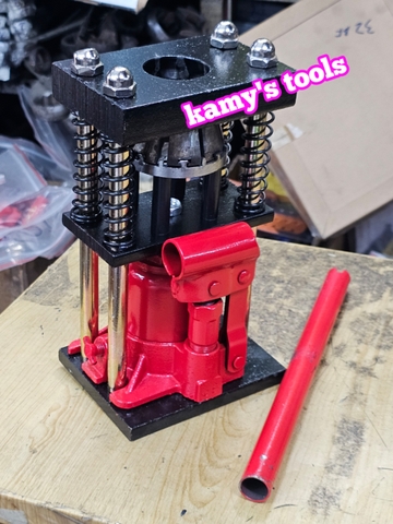 Máy bấm đầu dây ống áp lực cao 3 tấn 8-14mm, con đội bấm đầu xịt rửa kamytools