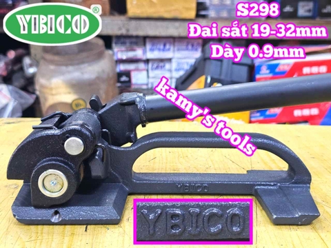 Dụng cụ đóng đai siết căng dây đai sắt thép Ybico S298 19-32mm dài 500mm