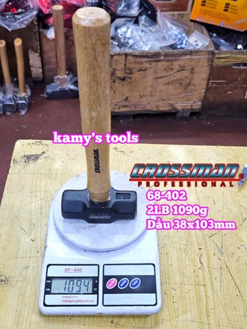 Búa thép đầu lục giác cán gỗ 1LB 2LB 3LB 4LB Crossman 68-401 68-402 68-403 68-404