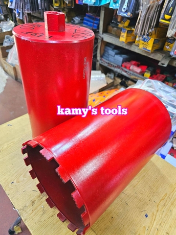 Mũi khoan rút lõi bê tông dài 350mm cỡ 140mm 152mm 160mm 162mm 168mm 180mm 188mm 200mm