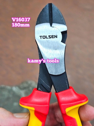 Kìm cắt cách điện 1000V Tolsen V16037 dài 7 inch 180mm