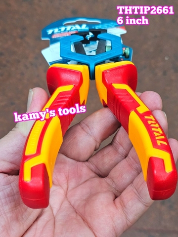 Kìm tuốt dây cách điện1000V Total THTIP2661 dài 6 inch 160mm