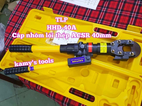 Kìm cắt cáp thủy lực TLP 10 tấn HHD-40A đồng nhôm cáp bọc thép dây nhôm lõi thép 40mm