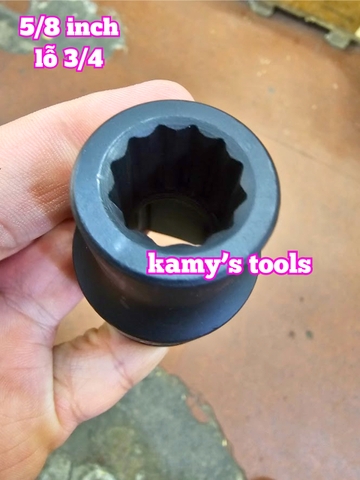 Tuýp 5/8 inch 15.8mm 16mm lỗ 3/4 inch đen ngắn dài 55mm Santa LM5 5-8