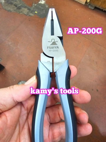 Kìm điện lệch tâm Fujiya cán đen xám AP-175G AP-200G cao cấp