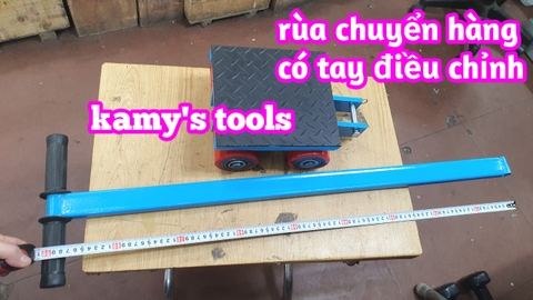 Con rùa chuyển hàng 4 bánh xe 6 tấn WQ-6T có tay cầm điều hướng