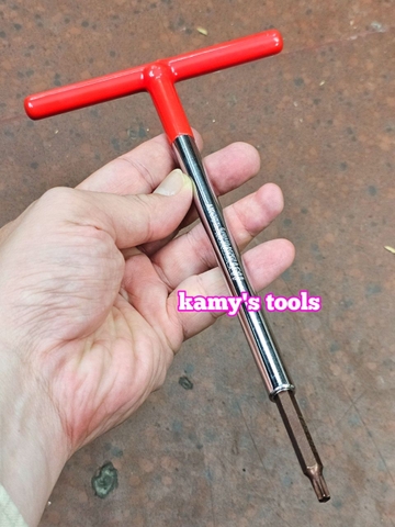 Lục giác bông sao hoa thị cán chữ T Hotssman thép S2 T10 T15 T20 T25 T27 T30 dài 230mm