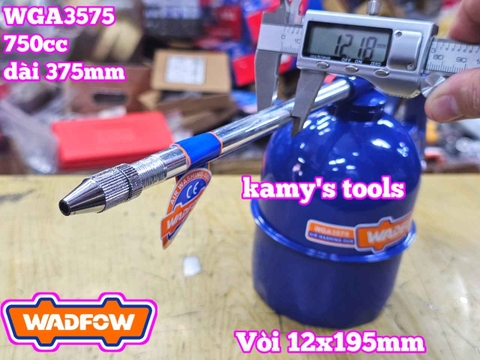 Dụng cụ bình châm nhớt xịt phun dầu bằng hơi khí nén 750cc Wadfow WGA3575