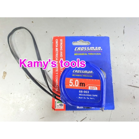 Thước Kéo 5m Bản 19mm Crossman (Thước Kéo 5m, Thước Rút 5m, Thước Cuốn 5m)
