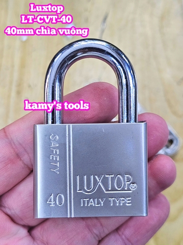 Ổ khóa trắng chìa vuông 4 chìa 4F 40mm Luxtop LT-CVT-40