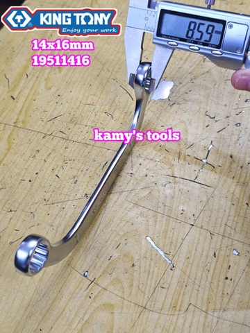 Cờ lê 2 đầu vòng trái me Kingtony 14x16mm 19511416