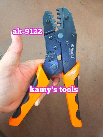 Kìm bấm cos ghim Asaki AK-9122 dài 9 inch 230mm 0.15-6mm2