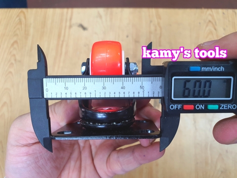 Bánh xe pu nhỏ xoay đường kính 40mm đế 43x60mm (lẻ 1 cái)