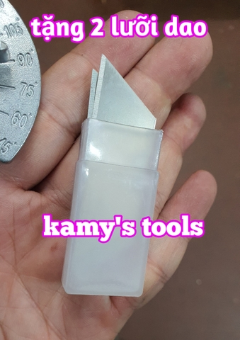 Kìm cắt góc đa năng lưỡi thép khổ 50mm có điều chỉnh góc, để cắt và đi góc mang ghen điện LS500217, tặng 2 lưỡi dao.