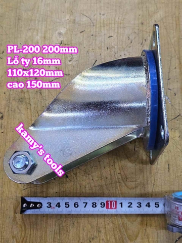 Đế càng cố định và xoay dùng cho bánh xe 200mm PL-200 Kamytools