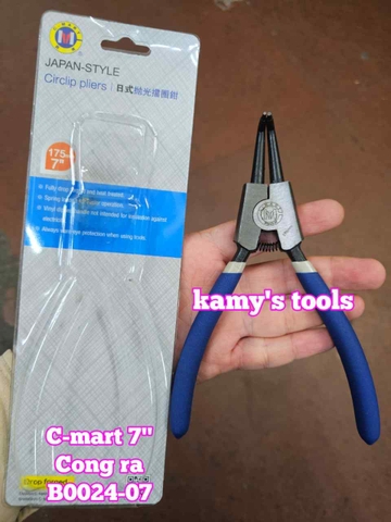 Kìm mở phe C-mart dài 7 inch 175mm cong ra B0024-07 cong vô B0025-07
