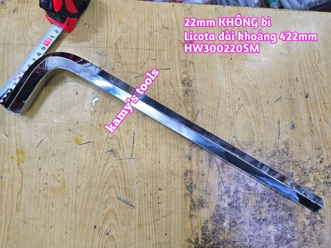 Lục giác đầu bằng 22mm Licota HW300220SM dài khoảng 422mm