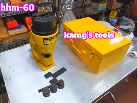 Máy đột lỗ thủy lực HHM-60 TLP 31 tấn đột lỗ 10mm-20mm 4 bộ khuôn