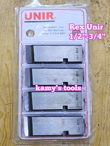 1/2-3/4 inch Dao tiện ren ống Rex hiệu Unir BSPT bản dao 27mm WTUR-1234