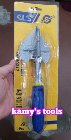 Kéo cắt góc nẹp, kìm cắt góc len nhựa điều chỉnh nhiều góc độ LS500217 tặng 2 lưỡi dao