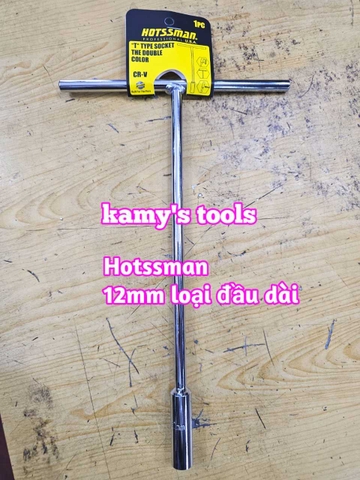 Cần tuýp chữ T loại dài Hotssman lọt lòng khoảng 45mm-50mm cỡ 8mm 10mm 12mm 13mm 14mm 17mm