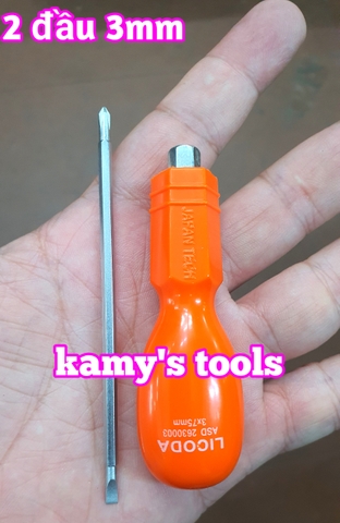 Tua vít 2 đầu bake dẹp 3mm 4mm tăng đơ và không tăng đơ dài ngắn