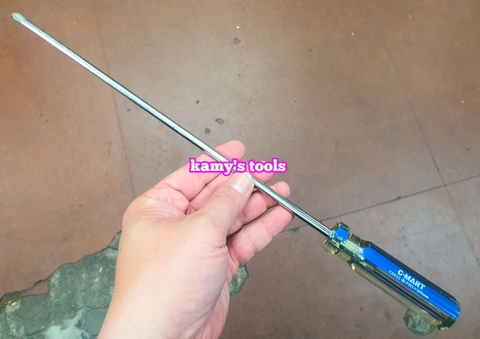 Tua vít bake dẹp 6mm dài 75mm 100mm 125mmm 150mm 200mm 300mm model C0032 C-mart