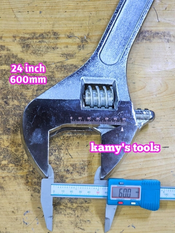 Cờ lê mỏ lết miệng 24 inch 600mm mở miệng 60mm kamytools