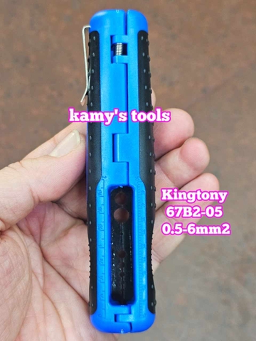 Dụng cụ tuốt dây điện bóc tách vỏ cáp điện Kingtony 67B2-05 tiết diện 0.5-6mm2