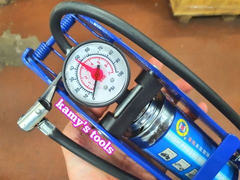 [Chính hãng] Bơm hơi đạp chân 1 xilanh Cmart model L0001, bơm xe đạp ô tô