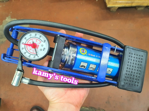 [Chính hãng] Bơm hơi đạp chân 1 xilanh Cmart model L0001, bơm xe đạp ô tô