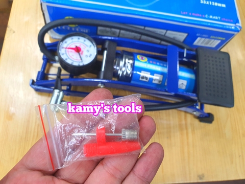 [Chính hãng] Bơm hơi đạp chân 1 xilanh Cmart model L0001, bơm xe đạp ô tô