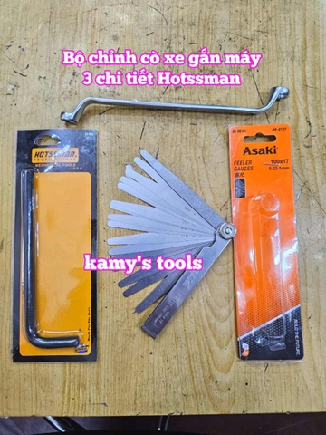 Combo bộ chỉnh cò và thước lá canh khe hở, vòng cong 45 độ 3 chi tiết Hotssman