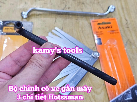 Combo bộ chỉnh cò và thước lá canh khe hở, vòng cong 45 độ 3 chi tiết Hotssman