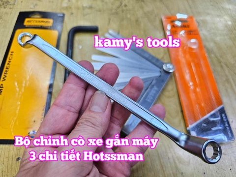 Combo bộ chỉnh cò và thước lá canh khe hở, vòng cong 45 độ 3 chi tiết Hotssman