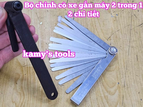 Combo Bộ Chỉnh Cò 2 trong 1 Và Thước Lá Canh Khe Hở 2 chi tiết