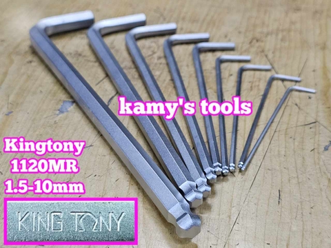 Lục giác bi Kingtony 1.5mm 2mm 2.5mm 3mm 4mm 5mm 6mm 8mm 10mm 112015MR 112002MR 112025MR 112003MR 112004MR 112005MR 112006MR 112008MR 112010MR